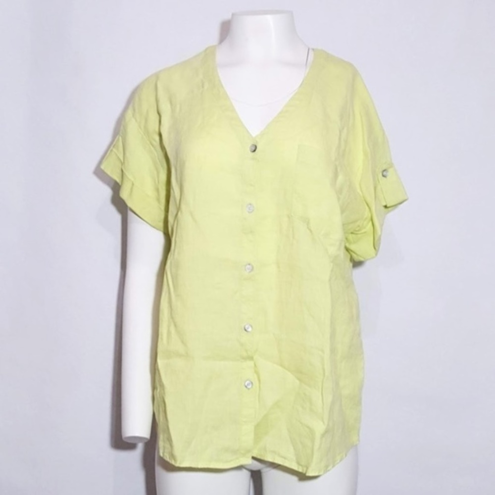 J.Jill Love Linen Button Blouse